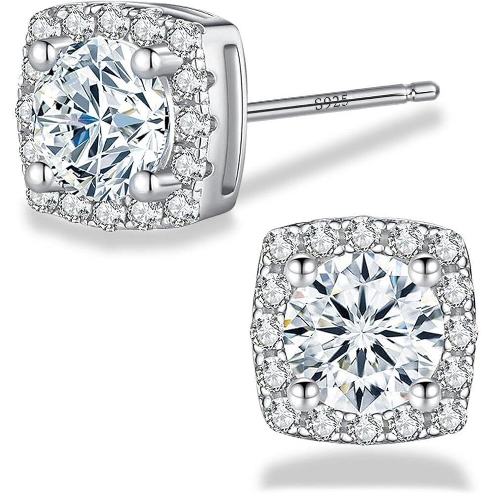 Women's Sterling Silver Stud Earring 6mm Valentines Silver Bow Stud Earring
